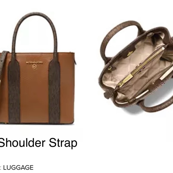 Brand New MK Michael Kors Brown Beige Purse - Picture 7 of 7